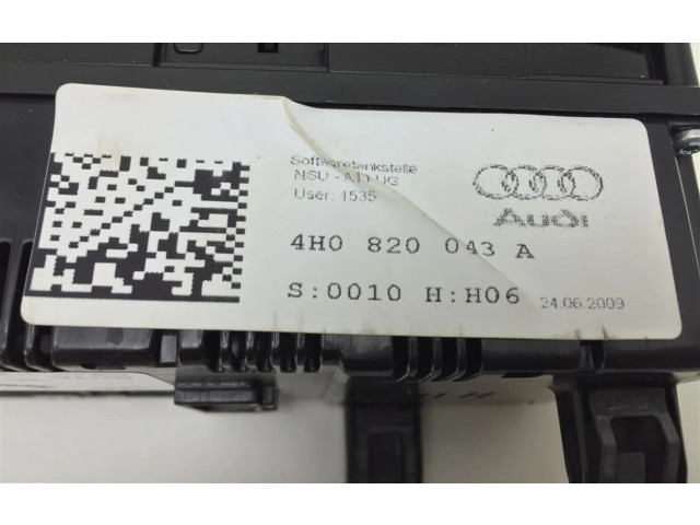 Блок управления климат-контролем 4H1919609   Audi A8 S8 D4 4H