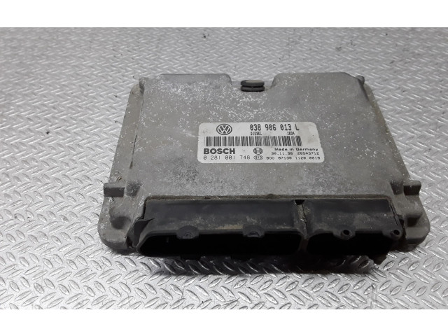 Блок управления двигателя 038906013L, 0281001748   Volkswagen Lupo