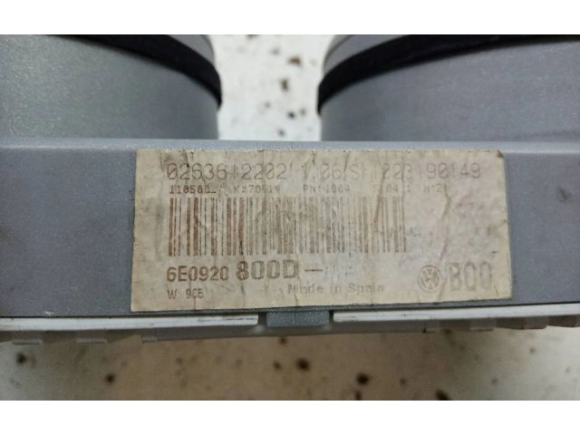 Панель приборов 6E0920800D Volkswagen Lupo