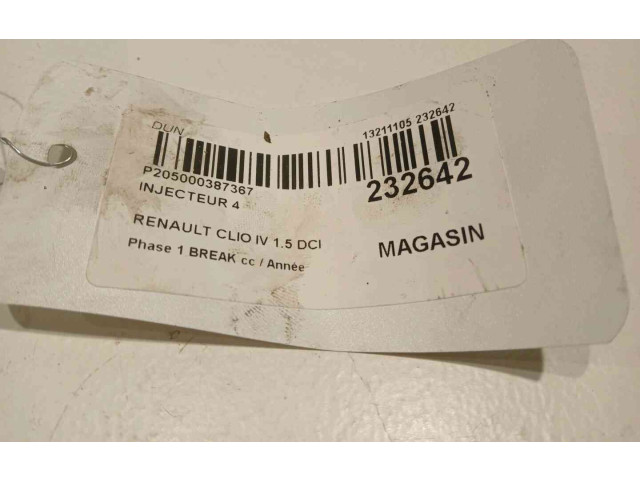 Форсунка 166002367R    Renault Clio IV   