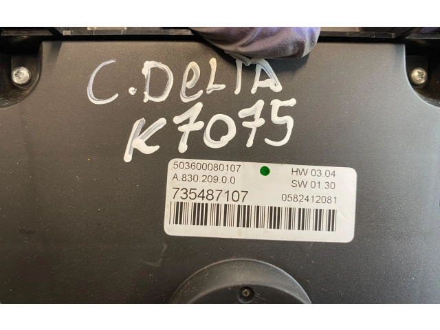 Блок управления климат-контролем 735487107, A83020900 Lancia Delta