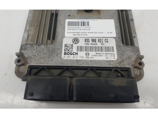 Řídící jednotka 0281012746 Volkswagen Caddy 2007