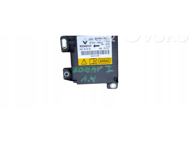 Блок управления надувных подушек 8201002828 Dacia Logan I