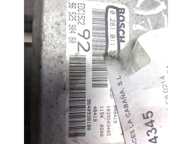 Блок управления 9652590380, 0281011334 Citroen C8