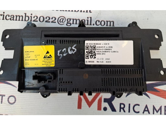 Блок управления климат-контролем 8X23-18C858-AE, 8X23-18C858-AE   Jaguar XF X250