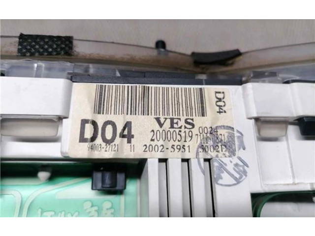 Панель приборов 9400327121, 9400327121 Hyundai Coupe