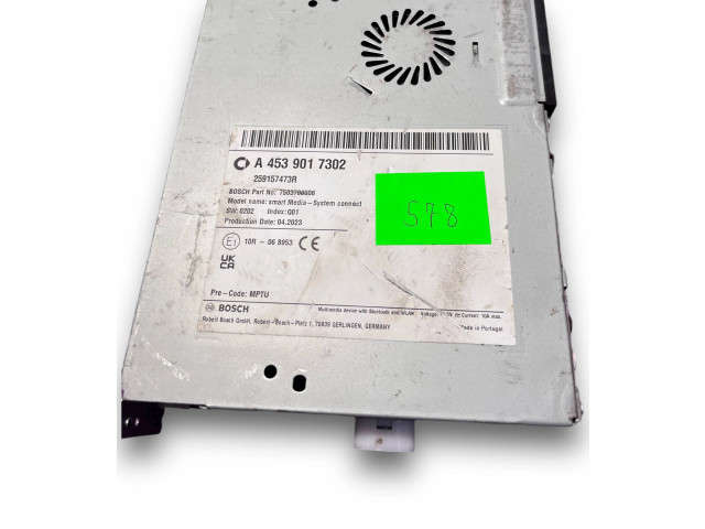 Блок комфорта NR578, A4539017302 Smart ForFour II W453