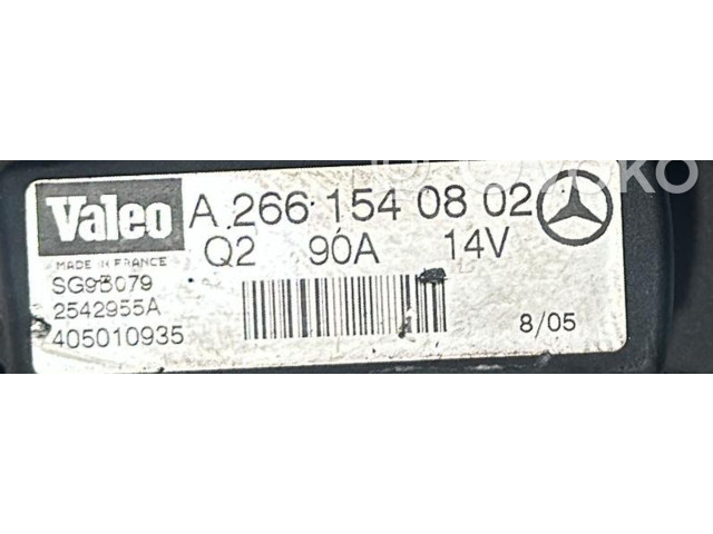 Генератор A2661540802, A2661540802 Mercedes-Benz A W169