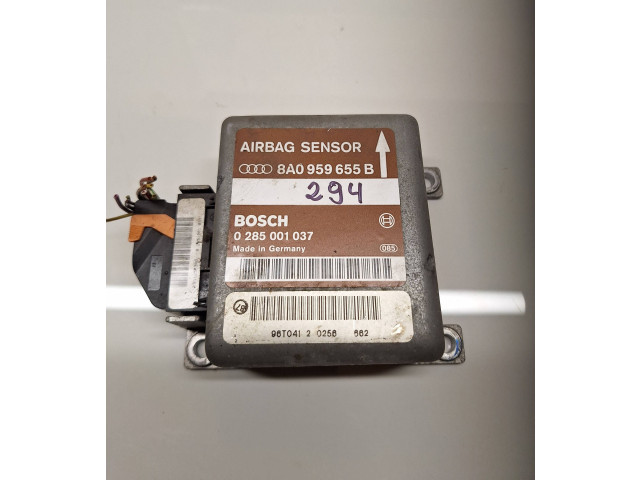Блок управления надувных подушек 8A0959655B, 0285001037 Audi A4 S4 B5 8D
