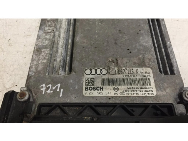 Блок управления двигателя 8P0907115K, 0261S02341   Audi A3 S3 A3 Sportback 8P