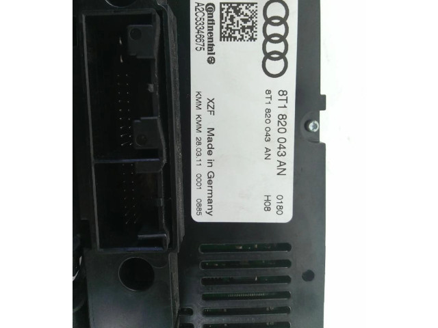 Блок управления климат-контролем 8T1820043AN Audi A5 8T 8F