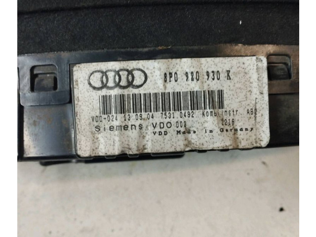 Панель приборов 8P0920930RX   Audi A3 S3 8P       