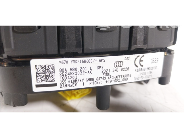 Подушка безопасности водителя 80A880201L, 80A880201L Audi Q5 SQ5
