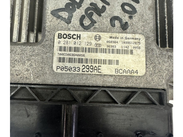 Řídící jednotka 0281012129, 0281012129 Dodge Caliber 2008