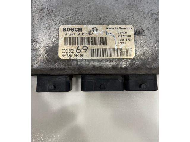 Блок управления двигателя 9642014880, 0281010592   Peugeot 306