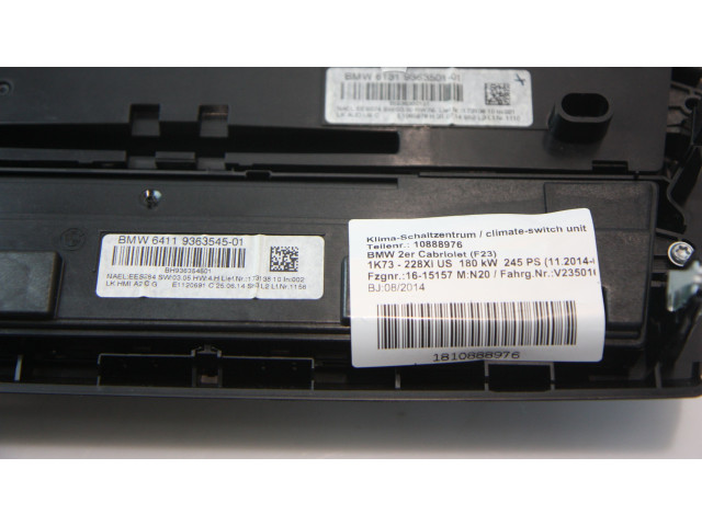 Блок управления кондиционера воздуха / климата/ печки (в салоне)