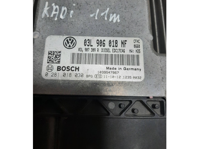Řídící jednotka 03L907309R, 0281018030   Volkswagen Caddy 2012