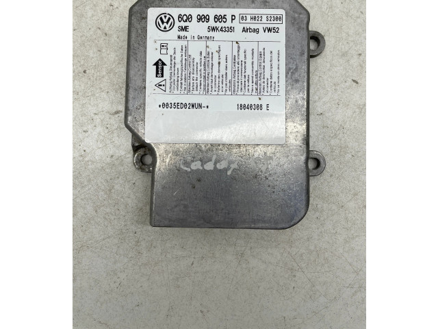 Блок подушек безопасности 6Q0909605P, 18040308E Volkswagen Caddy