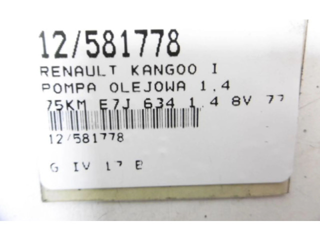 Масляный насос 7700600574, 7700600574 Renault Kangoo I