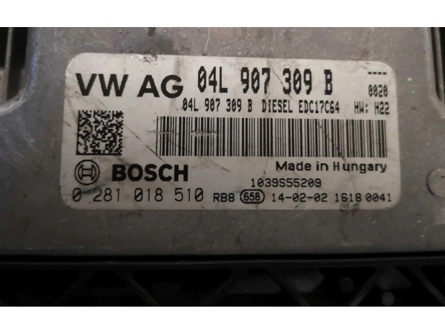 Блок управления двигателя 04L907309B, 0281018510   Audi A3 S3 8V