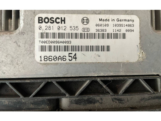 Блок управления двигателя 0281012535, 1860A654 Mitsubishi Grandis