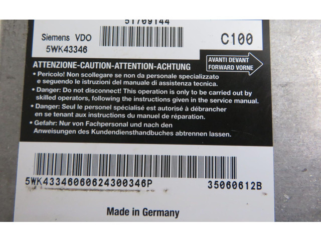 Блок подушек безопасности 51709144, 51709144   Fiat Stilo