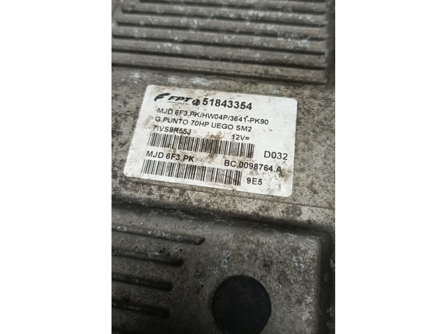 Řídící jednotka 51843354 Fiat Punto Evo 2009