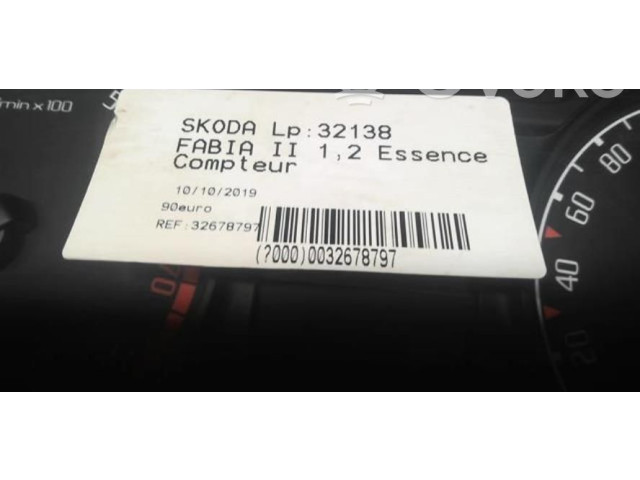Панель приборов 5J0920811BKD0 Skoda Fabia Mk2 (5J)