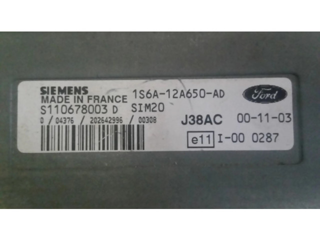 Řídící jednotka S110678003D, 1S6A12A650AD Ford Fiesta 2000