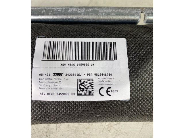 Подушка безопасности в сиденье 9816446780, 9816446780   Toyota ProAce City