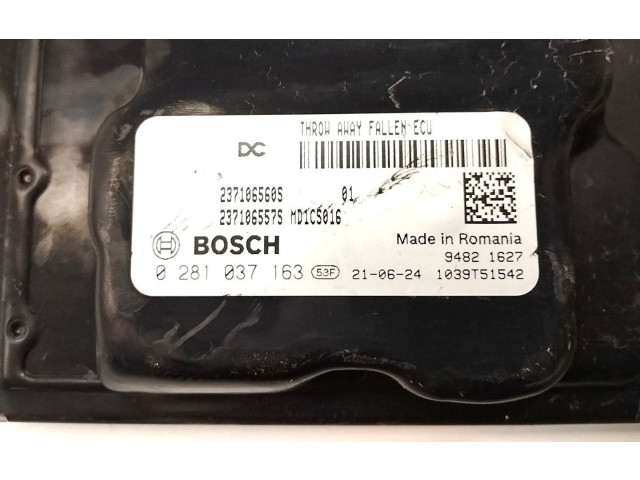 Блок управления двигателем Блок управления 0281037163 Dacia Duster II