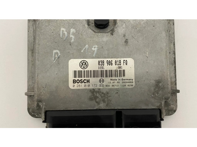 Řídící jednotka 038906018FQ Volkswagen PASSAT B5 1999