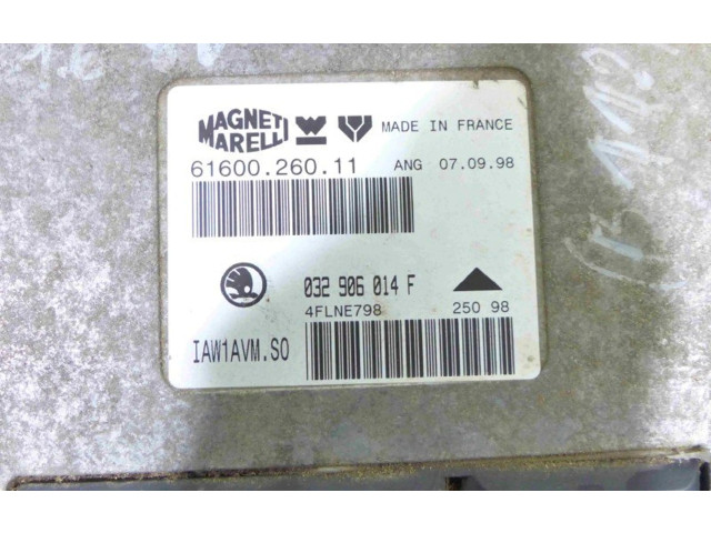Блок управления двигателем Блок управления 032906014F, IMPRK1217280 Skoda Octavia Mk1 (1U)