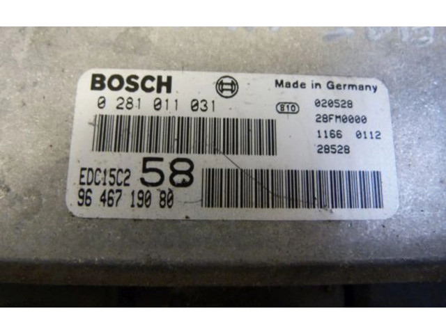 Řídící jednotka 0281011031 Fiat Ulysse 2006