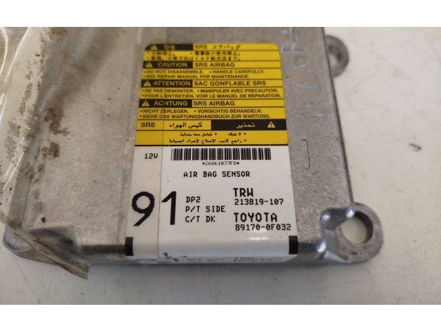 Блок подушек безопасности 891700F032, 213819107   Toyota Corolla Verso E121