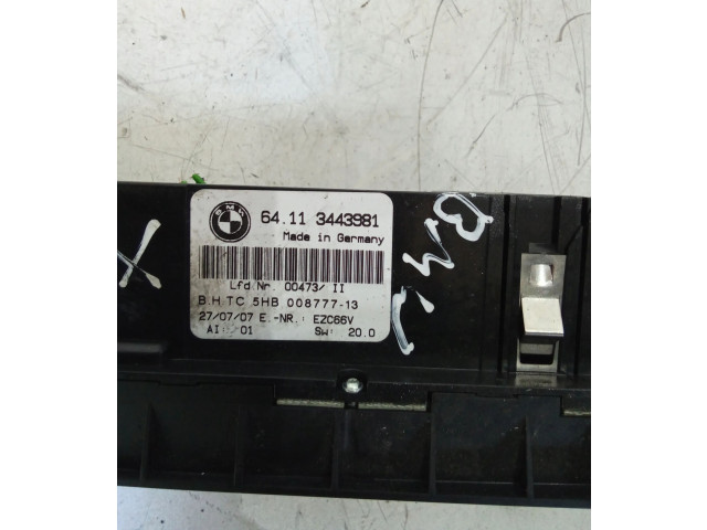 Блок управления климат-контролем 3443981 BMW X3 E83