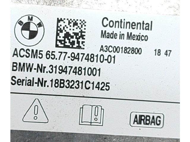 Блок подушек безопасности 9474810, A3C00182800   BMW X3 G01