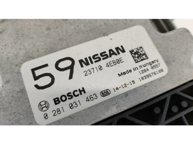 Блок управления двигателя 237104EB0E, 0281031463 Nissan Qashqai