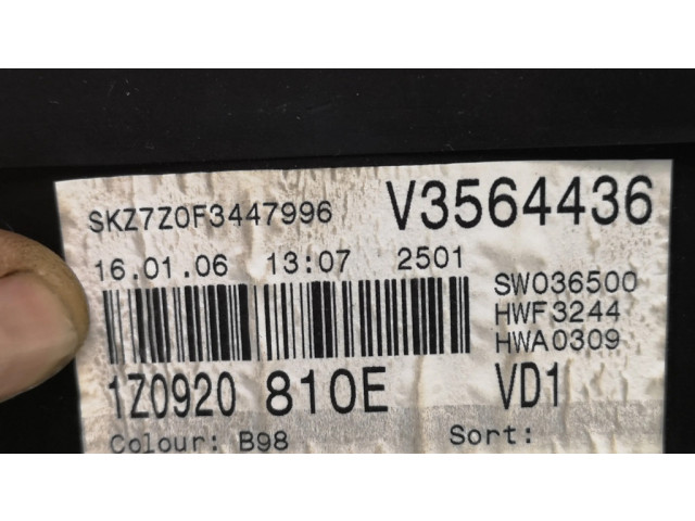 Панель приборов 1Z0920810E, A2C53106514 Skoda Octavia Mk2 (1Z)