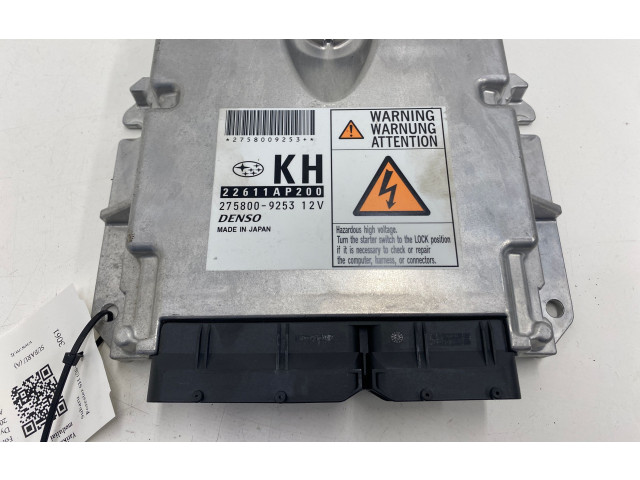 Блок управления двигателя 27536SC020, 2758009253   Subaru Forester SH
