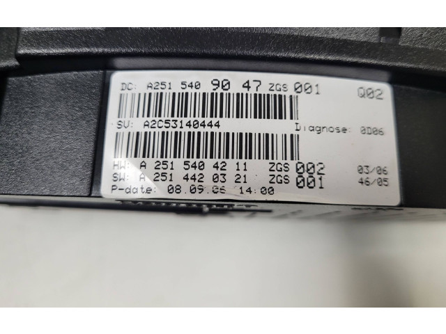 Панель приборов A2515409047, 2515409047 Mercedes-Benz ML W164