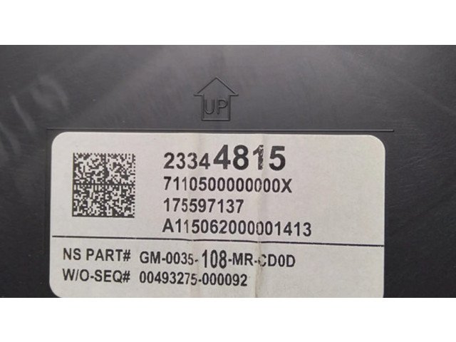 Přístrojová deska  Opel Insignia A 2015 23344815  