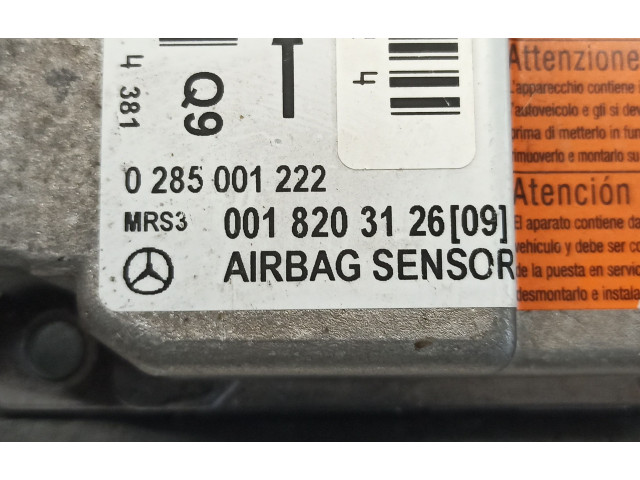 Блок подушек безопасности 0018203126, 0285001222 Mercedes-Benz A W168