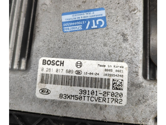 Блок управления двигателя 391012F020, 0281017609 KIA Sorento