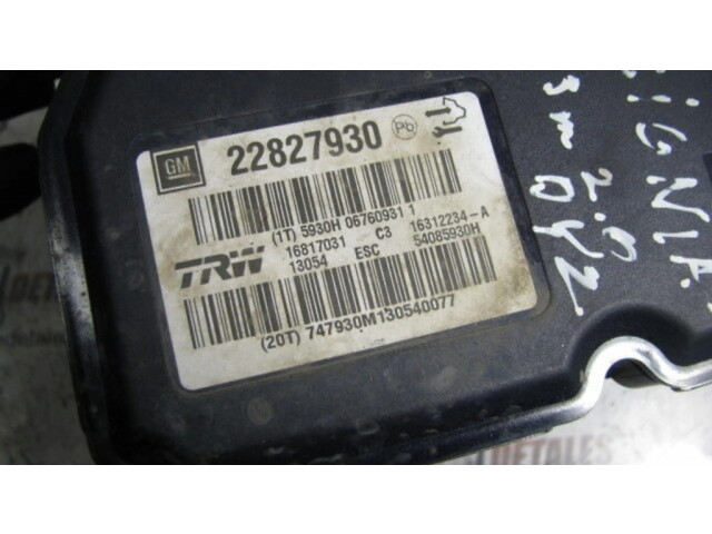 Блок АБС 22827930   Vauxhall  Insignia A  2008-2017 года