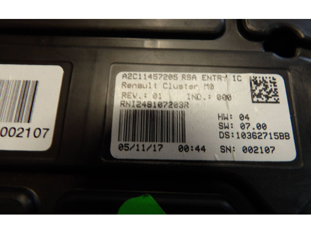 Панель приборов 248107203R, A2C11457205 Dacia Duster II