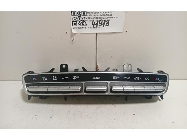 Блок управления климат-контролем A2059058813, 651921   Mercedes-Benz GLC C253