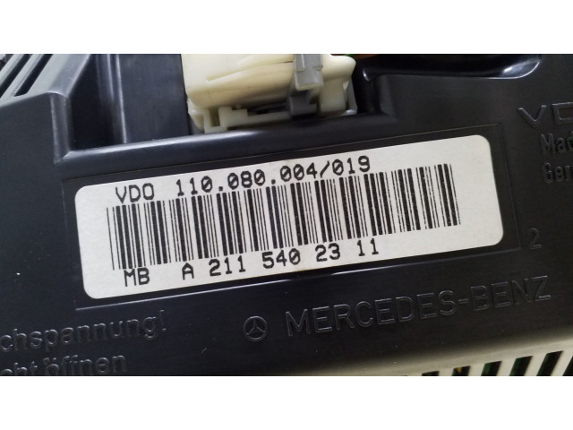 Панель приборов A2115402311, 110080004   Mercedes-Benz E W211       