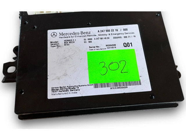 Блок комфорта S302, A2479002216 Mercedes-Benz GLB x247