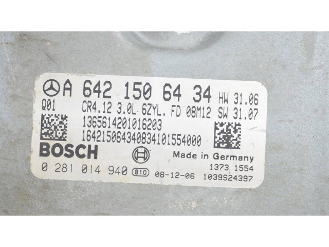 Řídící jednotka A6421506434, 0281014940   Mercedes-Benz R W251 2008